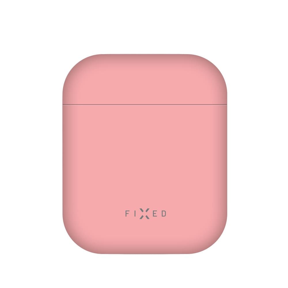 Levně Ultratenké silikonové pouzdro FIXED Silky pro Apple Airpods, růžové