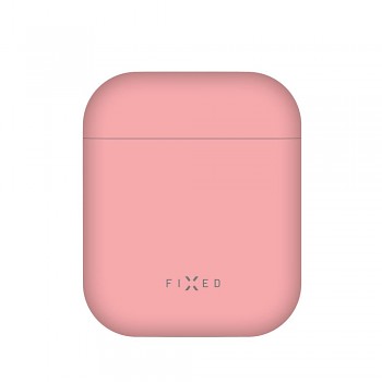 Ultratenké silikonové pouzdro FIXED Silky pro Apple Airpods, růžové
