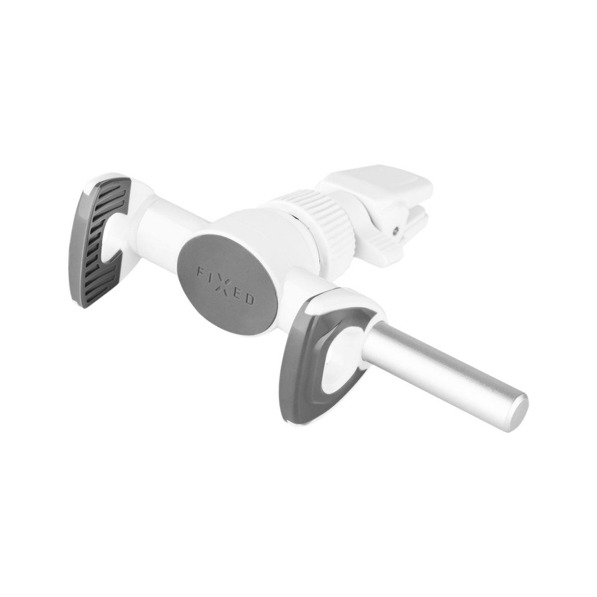 Levně Univerzální držák FIXED Butterfly s uchycením do mřížky ventilace, bílý