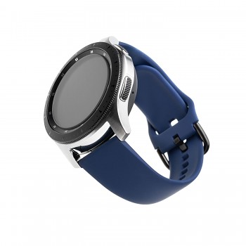 Silikonový řemínek FIXED Silicone Strap s Quick Release 22mm pro smartwatch, modrý