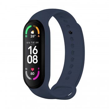 Silikonový řemínek FIXED Silicone Strap pro Xiaomi Band 7/ Mi Band 6/ Mi Band 5, modrý