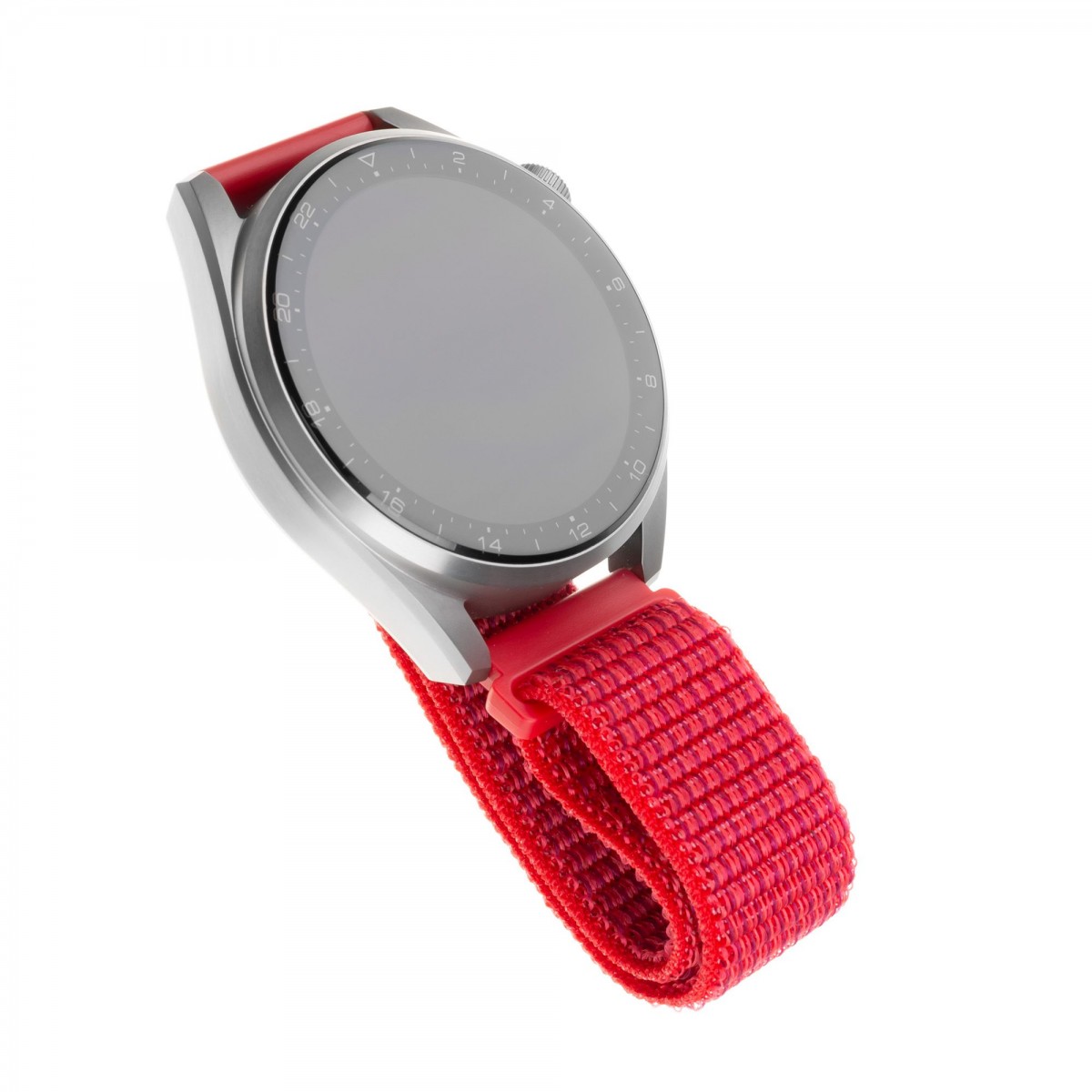 Nylonový řemínek FIXED Nylon Strap s Quick Release 20mm pro smartwatch, červený