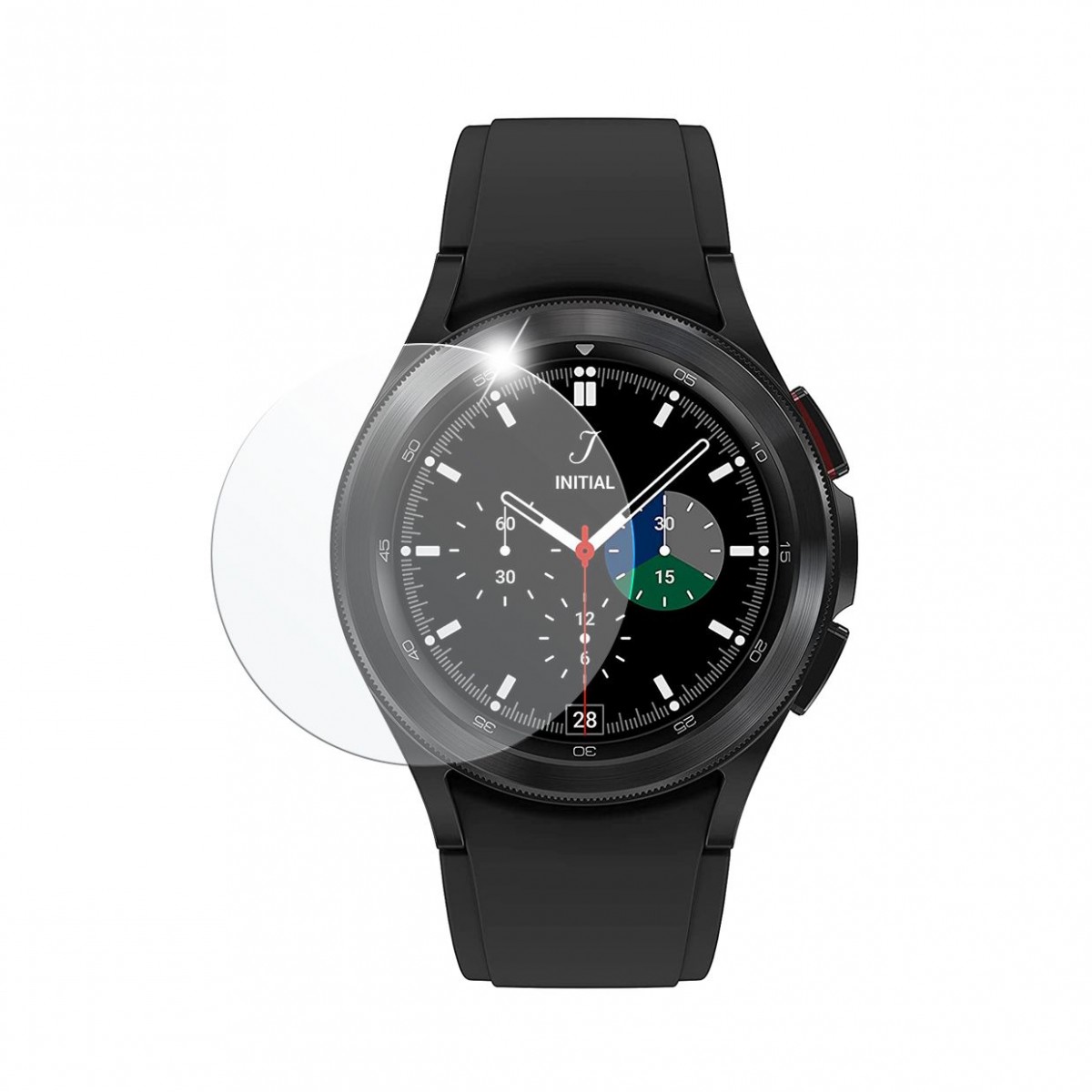 Levně Ochranné tvrzené sklo FIXED pro smartwatch Samsung Galaxy Watch4 Classic 42mm, 2ks v balení, čiré