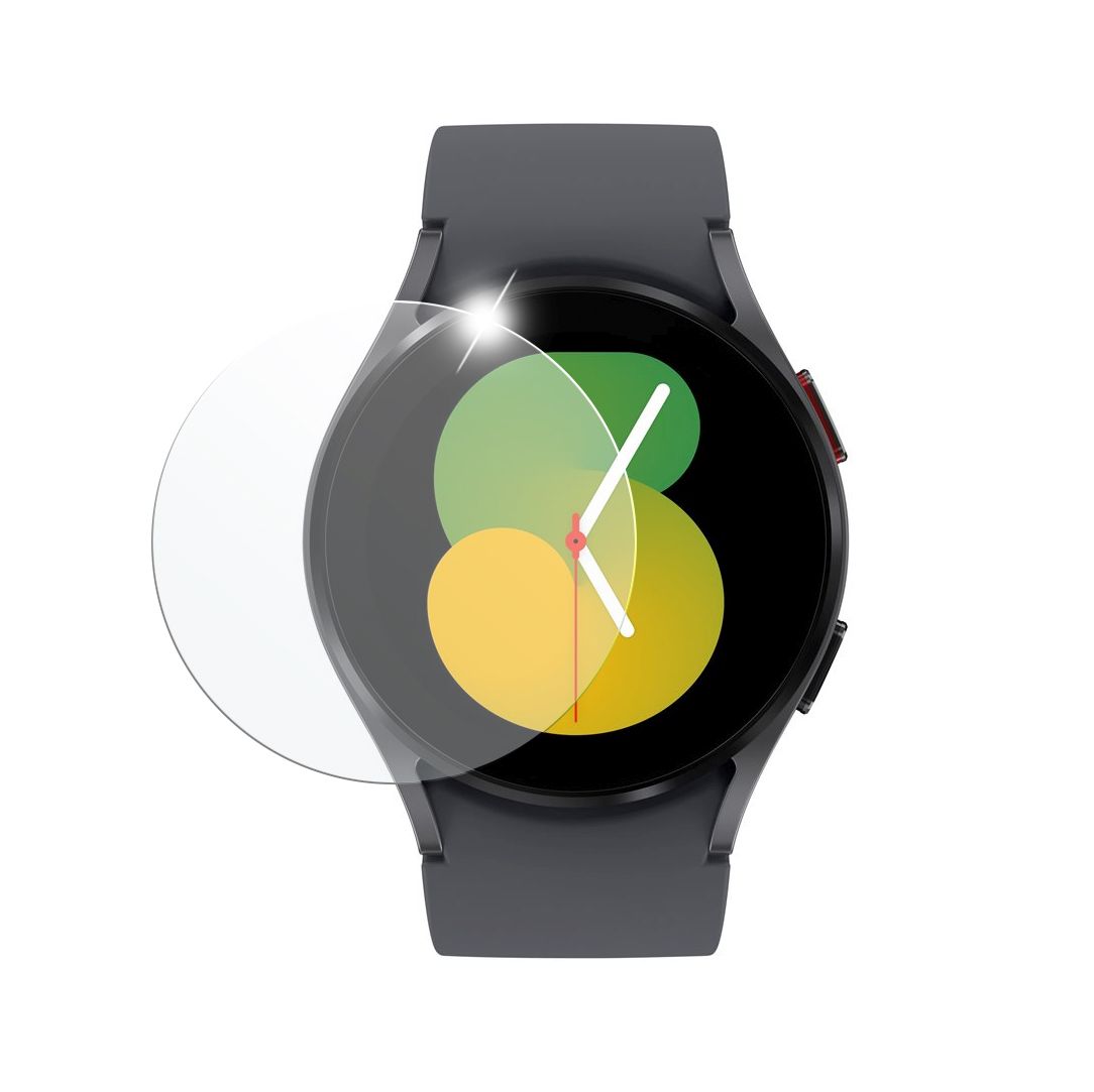 Levně Ochranné tvrzené sklo FIXED pro smartwatch Samsung Galaxy Watch5 40mm, Galaxy Watch4 40mm, 2 ks v balení, čiré