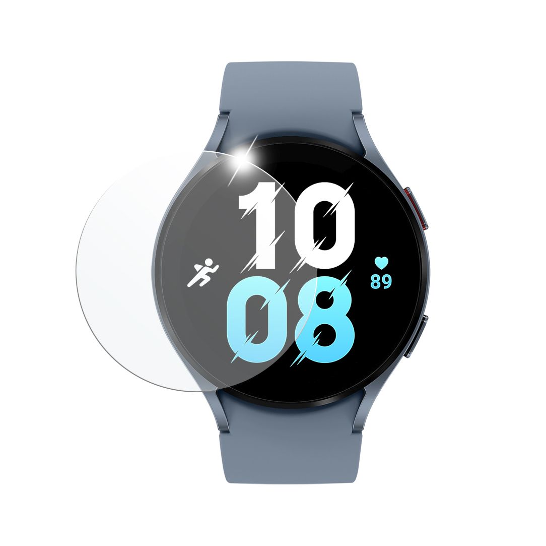 Levně Ochranné tvrzené sklo FIXED pro smartwatch Samsung Galaxy Watch5 44mm, Galaxy Watch4 44mm, 2 ks v balení, čiré