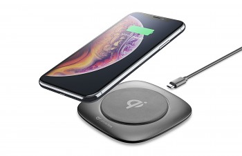 Bezdrátová nabíječka Cellularline Wireless Fast Charger Easy, max. 10W, Qi kompatibilní, černá