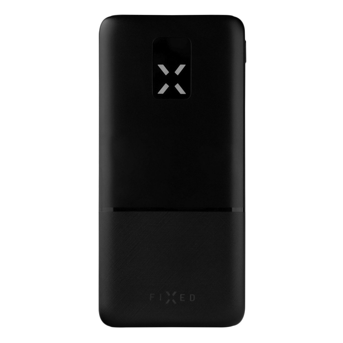 Levně Powerbanka FIXED Zen 10 s LCD displejem a výstupem PD 20W, 10 000 mAh, černá