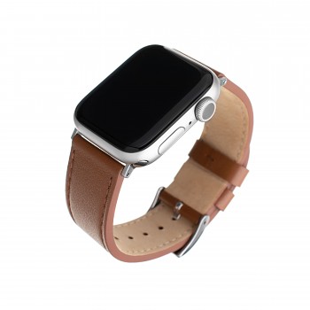 Kožený řemínek FIXED Leather Strap pro Apple Watch 42/44/45/49mm, hnědý