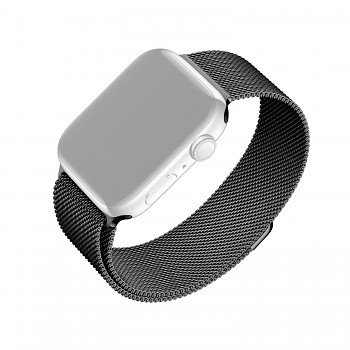 Síťovaný nerezový řemínek FIXED Mesh Strap pro Apple Watch 38/40/41mm, černý