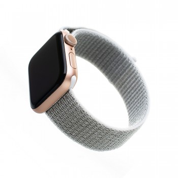 Nylonový řemínek FIXED Nylon Strap pro Apple Watch 38/40/41mm, bílošedý