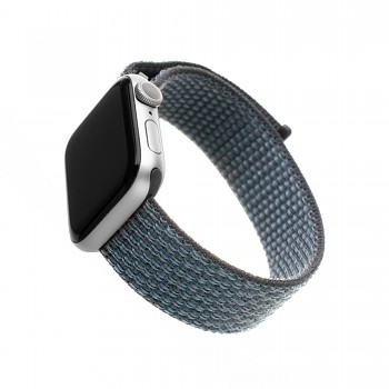 Nylonový řemínek FIXED Nylon Strap pro Apple Watch 38/40/41mm, temně šedý