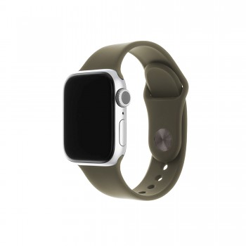Set silikonových řemínků FIXED Silicone Strap pro Apple Watch 38/40/41mm, olivový