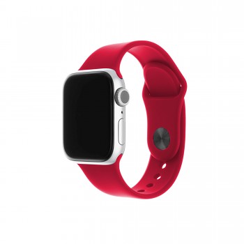 Set silikonových řemínků FIXED Silicone Strap pro Apple Watch 38/40/41mm, granátové jablko