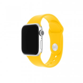 Set silikonových řemínků FIXED Silicone Strap pro Apple Watch 42/44/45/49mm, žlutý