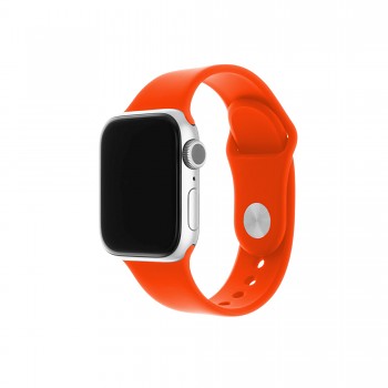Set silikonových řemínků FIXED Silicone Strap pro Apple Watch 42/44/45/49mm, meruňkový