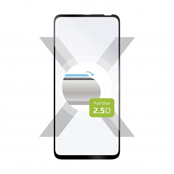 Ochranné tvrzené sklo FIXED Full-Cover pro Motorola One Fusion+, lepení přes celý displej, černé