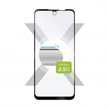 Ochranné tvrzené sklo FIXED Full-Cover pro Motorola Moto G31, lepení přes celý displej, černé