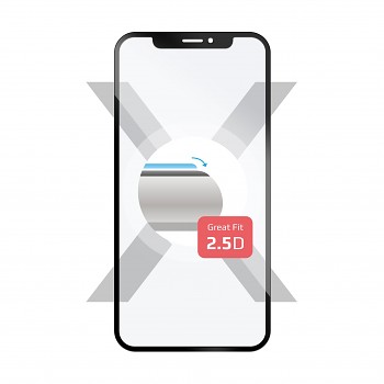 Ochranné tvrzené sklo FIXED Full-Cover pro Nokia 3.1 Plus, přes celý displej, černé, 0.33 mm