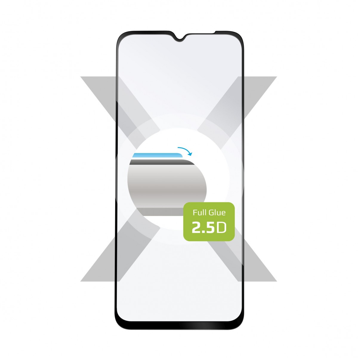 Levně Ochranné tvrzené sklo FIXED Full-Cover pro Realme C11 (2021), lepení přes celý displej, černé