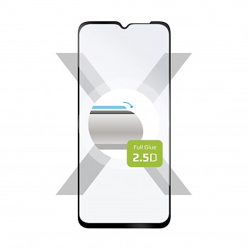 Ochranné tvrzené sklo FIXED Full-Cover pro Realme C31, lepení přes celý displej, černé