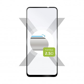 Ochranné tvrzené sklo FIXED Full-Cover pro Realme Narzo 30 5G, lepení přes celý displej, černé