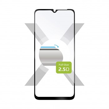 Ochranné tvrzené sklo FIXED Full-Cover pro Vivo Y16, lepení přes celý displej, černé