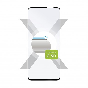 Ochranné tvrzené sklo FIXED Full-Cover pro Xiaomi POCO F3, lepení přes celý displej, černé