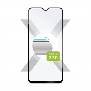 Ochranné tvrzené sklo FIXED Full-Cover pro Xiaomi Poco M3, lepení přes celý displej, černé