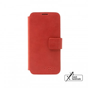 Kožené pouzdro typu kniha FIXED ProFit pro Apple iPhone 14, červené