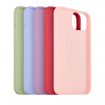 5x set pogumovaných krytů FIXED Story pro Apple iPhone 12/12 Pro, v různých barvách, variace 2