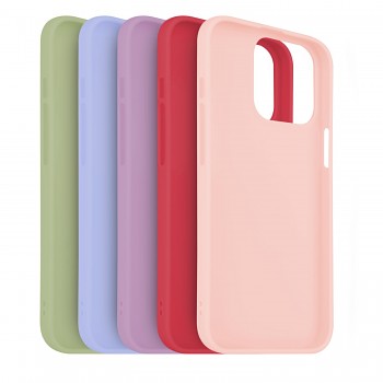 5x set pogumovaných krytů FIXED Story pro Apple iPhone 13 Mini, v různých barvách, variace 2