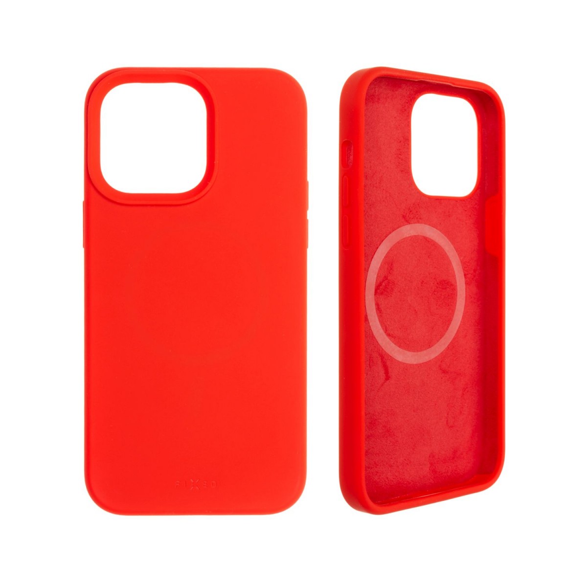 Levně Zadní kryt FIXED MagFlow s podporou MagSafe pro Apple iPhone 14 Pro Max, červený