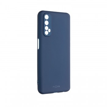 Zadní pogumovaný kryt FIXED Story pro Realme 7, modrý