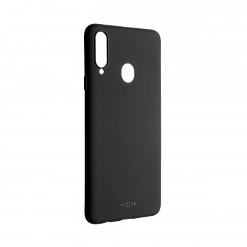 Zadní pogumovaný kryt FIXED Story pro Samsung Galaxy A20s, černý
