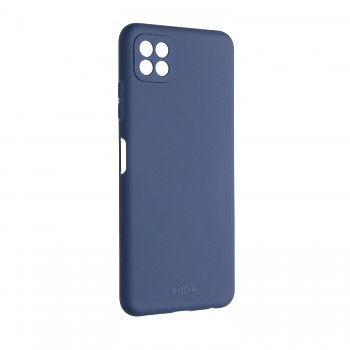Zadní pogumovaný kryt FIXED Story pro Samsung Galaxy A22 5G, modrý