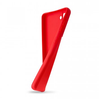 Zadní pogumovaný kryt FIXED Story pro Samsung Galaxy S23 Ultra, červený