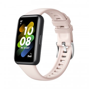 Silikonový řemínek FIXED Silicone Strap pro Huawei Band 7, růžový