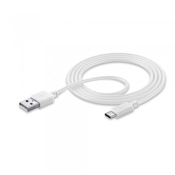 USB datový kabel Cellularline s USB-C konektorem a podporou Power Delivery (PD), 60W max, 120 cm, bílý