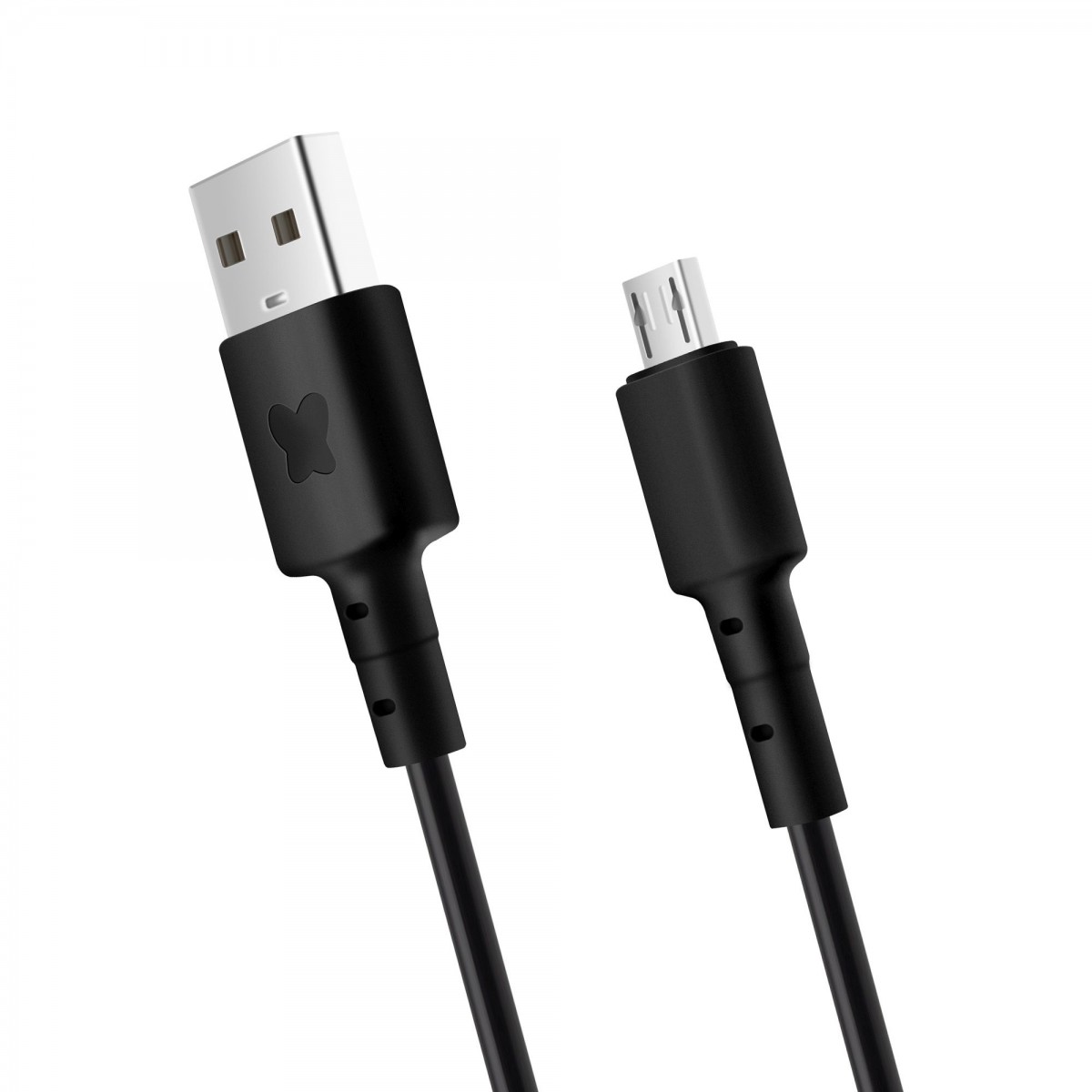 Levně Datový a nabíjecí kabel BonBon s konektory USB/micro USB, 1 metr, černý