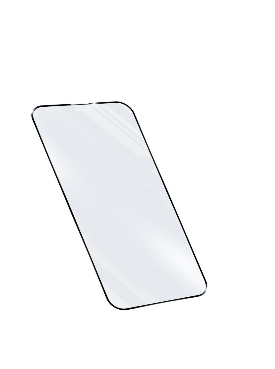 Levně Ochranné tvrzené sklo pro celý displej Cellularline CAPSULE pro Apple iPhone 14 Plus/14 Pro Max, černé