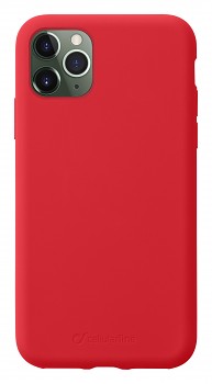 Ochranný silikonový kryt CellularLine SENSATION pro Apple iPhone 11 Pro Max, červený