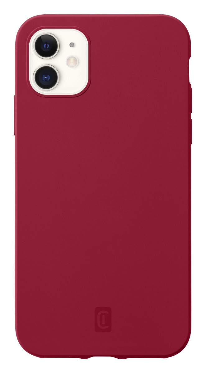 Levně Ochranný silikonový kryt Cellularline Sensation pro Apple iPhone 12 mini, červený