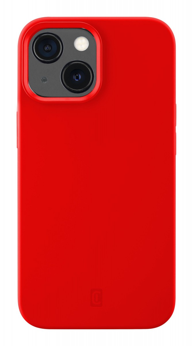 Levně Ochranný silikonový kryt Cellularline Sensation pro Apple iPhone 13 Mini, červený