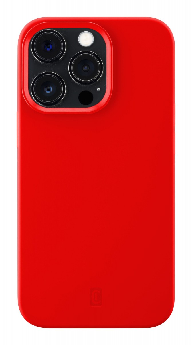 Levně Ochranný silikonový kryt Cellularline Sensation pro Apple iPhone 13 Pro Max, červený