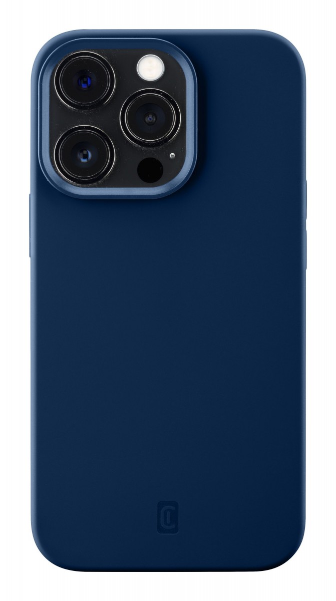 Levně Ochranný silikonový kryt Cellularline Sensation pro Apple iPhone 13 Pro Max, modrý