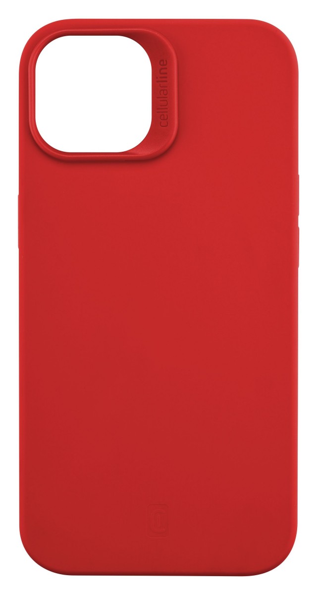 Levně Ochranný silikonový kryt Cellularline Sensation pro Apple iPhone 14, červený