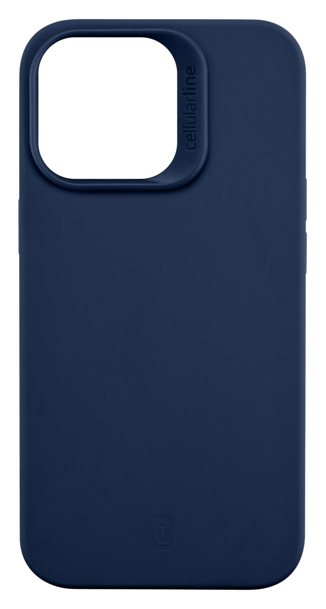 Levně Ochranný silikonový kryt Cellularline Sensation pro Apple iPhone 14 PRO, modrý