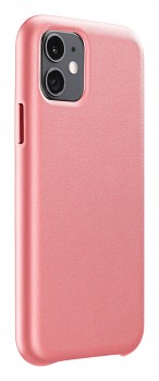 Ochranný kryt Cellularline Elite pro Apple iPhone 11, PU kůže, lososový