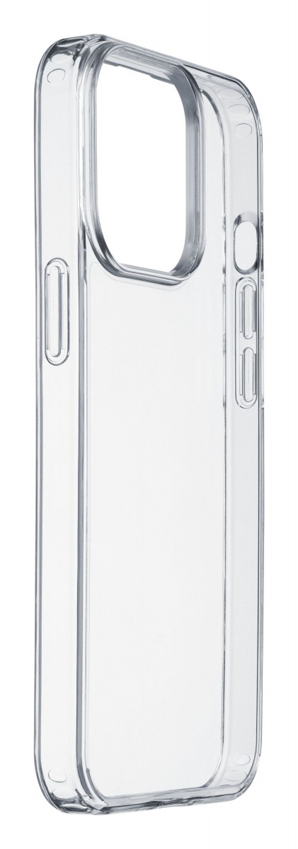 Levně Zadní kryt s ochranným rámečkem Cellularline Clear Duo pro Apple iPhone 14 Pro Max, transparentní