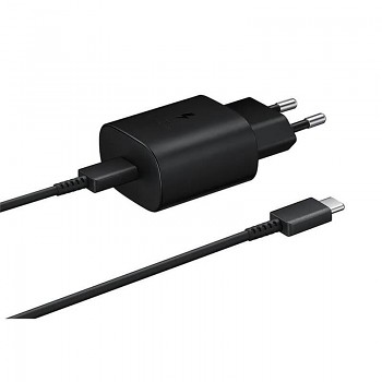 Cestovní rychlonabíječka Samsung EP-TA800EBE + EP-DA905BBE USB-C černá